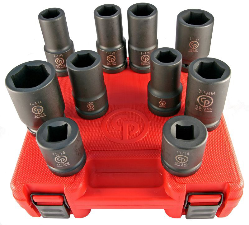 SS82110HDW 1" Drive Set - Heavy Duty Wheel Service, 10 pcs